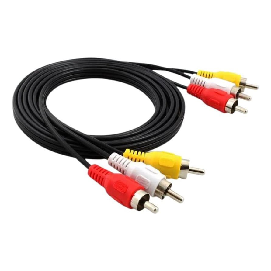 Cabo Audio Video Av 3 Rca Tv Dvd Video Game Som 100% Original