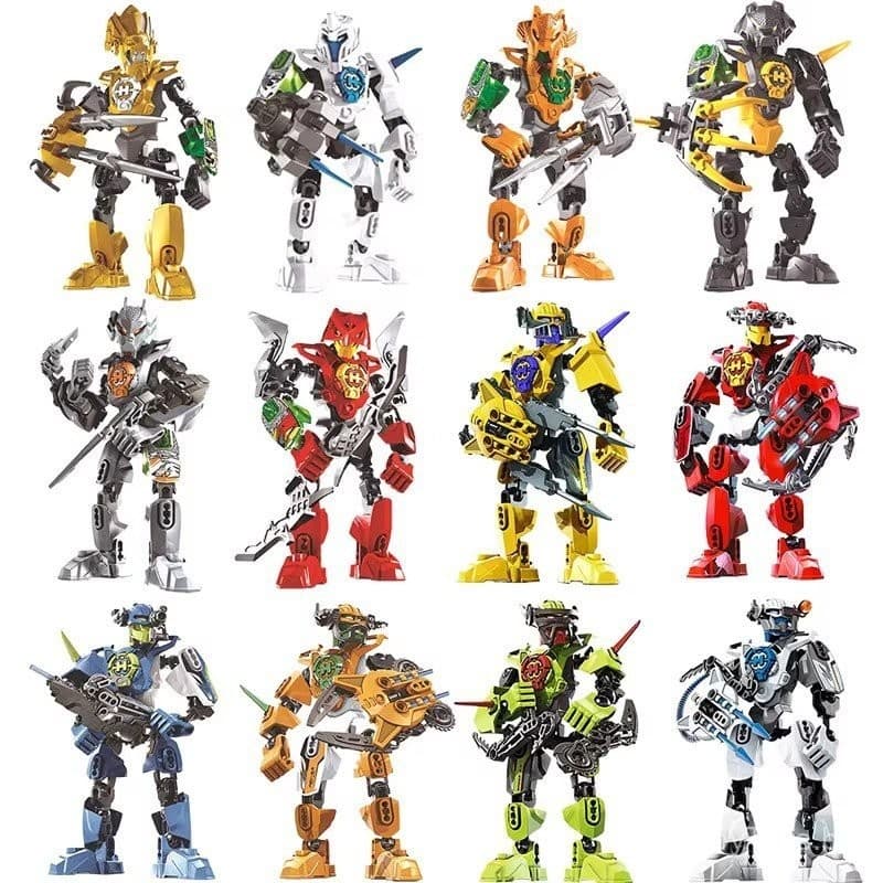 Blocos de Construção Biónicos Hero Factory Star Warrior Furno Evo Combinação Robô Mecha Modelo Blocos de Construção Brin