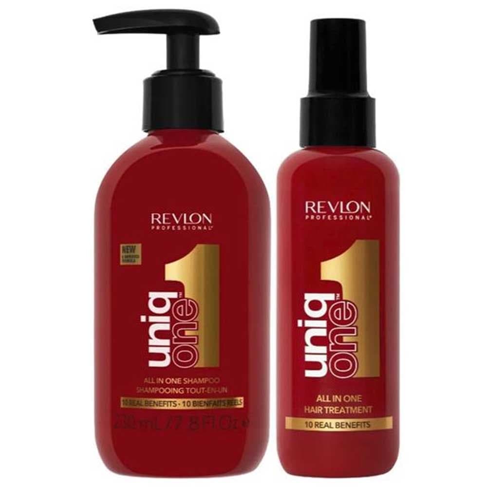 Kit Revlon Uniq One Hair Treatment 150ml + Shampoo 230ml