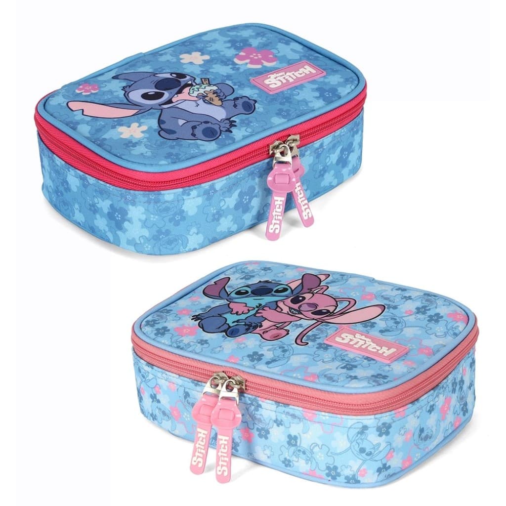 Estojo Box Escolar Juvenil Stitch Angel
