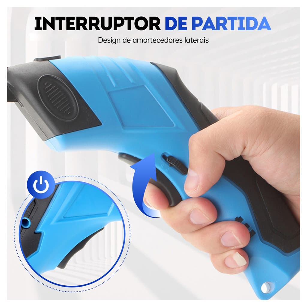 Tesoura Elétrica Profissional Sem Fio Recarregável USB p/ Tecido e Artesanato Cortador Multiuso Pronta Entrega