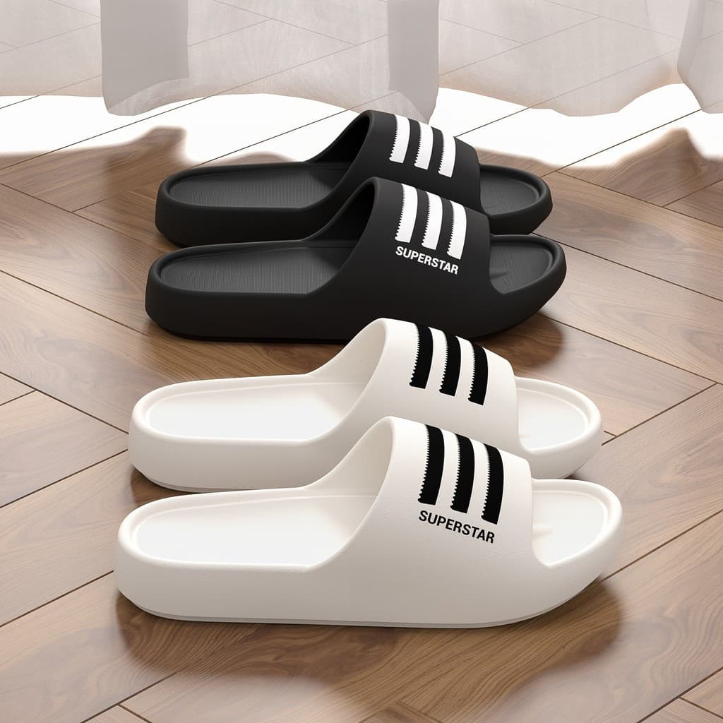 Chinelos Unissex EVA LB - Chinelos Confortáveis e Antiderrapantes com Sola Grossa, Adequados para Uso Interno e Externo