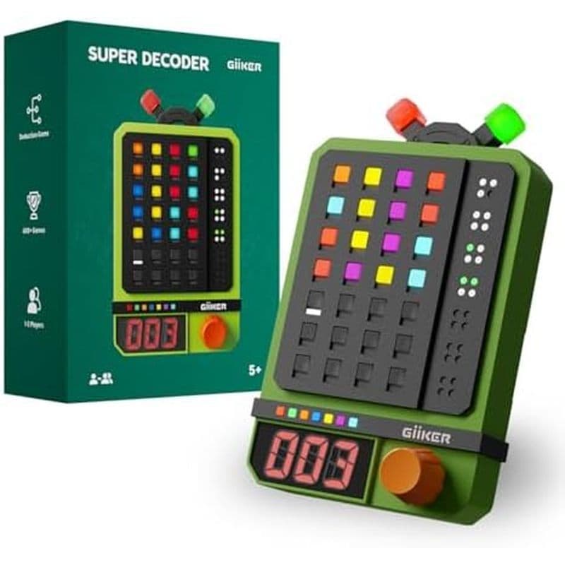 GiiKER Super Decoder , Jogo De Quebra-Cabeça Código De 600 Níveis Para 1-2 Jogadores , Jogos Portáteis Crianças E Adulto