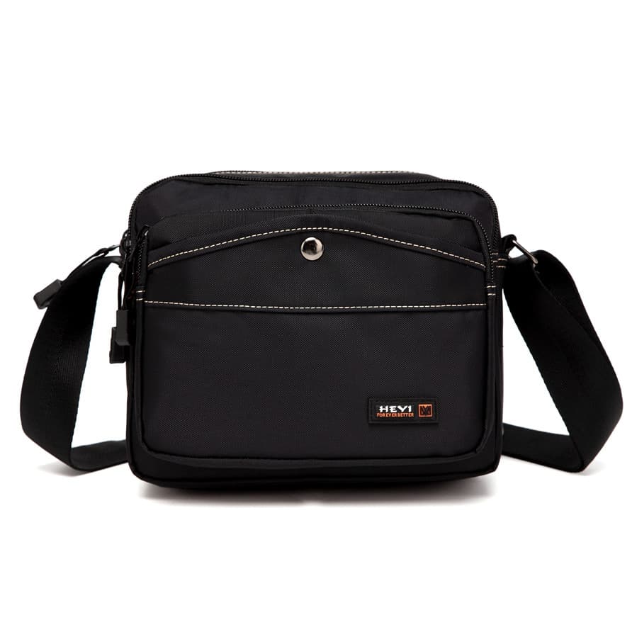HEYI Bolsa mensageiro Horizontal bolsa de ombro masculina feminina viagem ao ar livre leve bolsa pequena leve multicamad