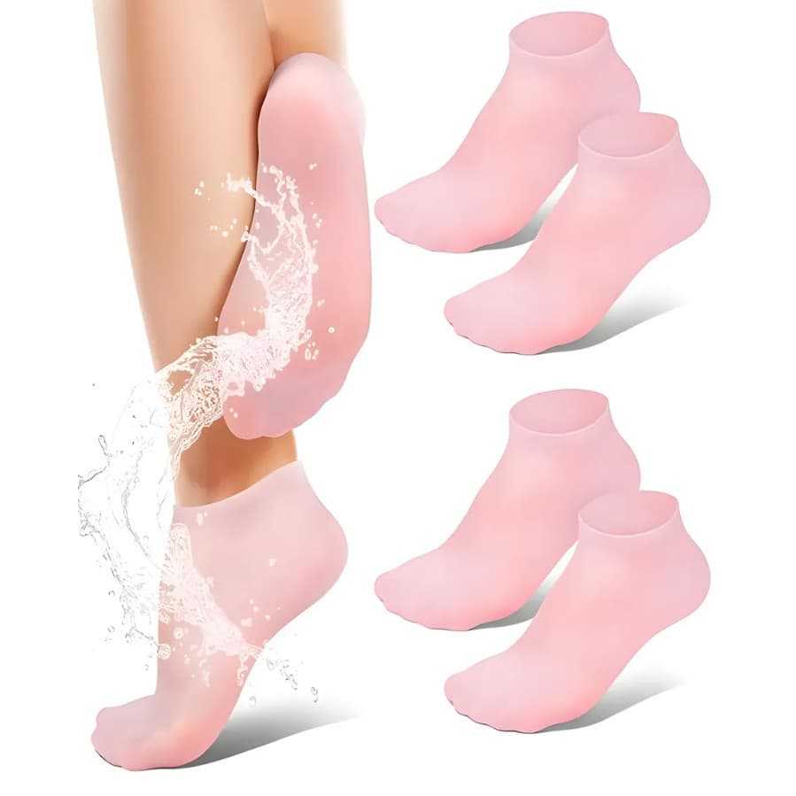 Meia De Silicone Com Gel Hidratante | Cuidados Com Os Pés | Design 休闲 e 美观