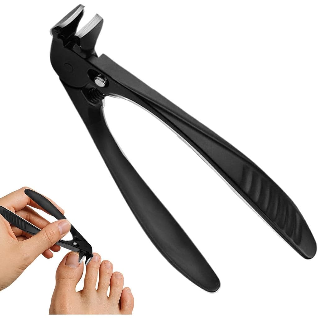 Cortador de unhas - aparador de aço, ferramenta anti-respingos para cortar unhas grossas dos pés, alicate de beleza com