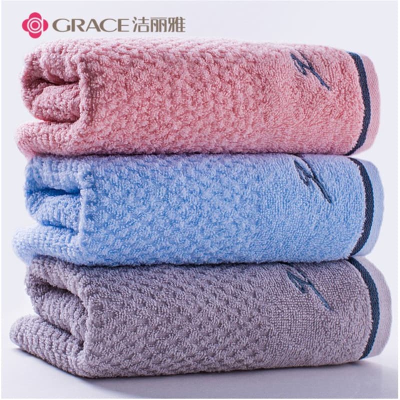 Jieliya toalha absorvente de algodão puro algodão puro liso macio toalha doméstica adulto toalha de rosto 7253 produto d