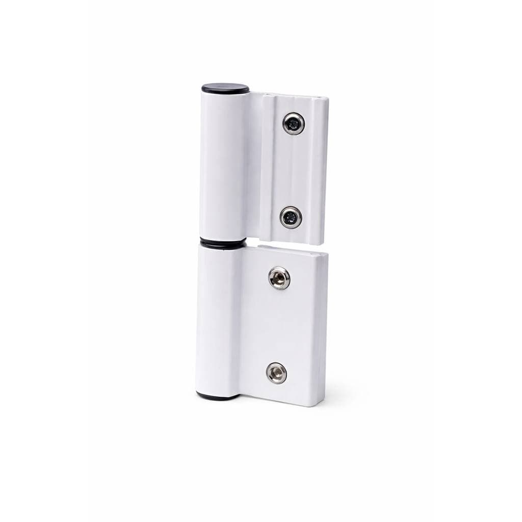 Dob694 Dobradiça Alumpoint Encaixe Alumínio Duas Abas Linha 25 Kit 200un