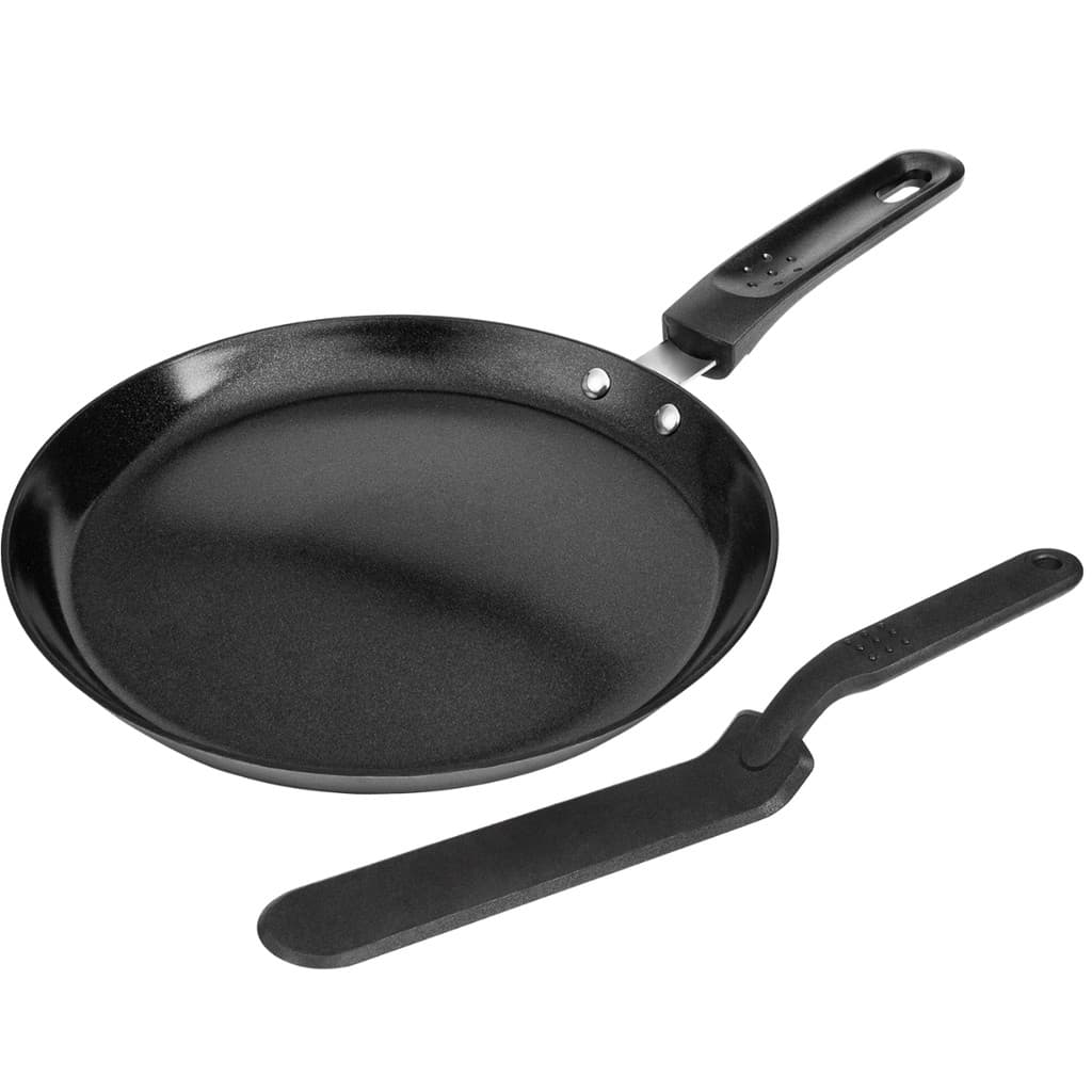 Frigideira Panquequeira e Tapiocas Antiaderente Sem Oleo Versatile Hercules 22cm Preta