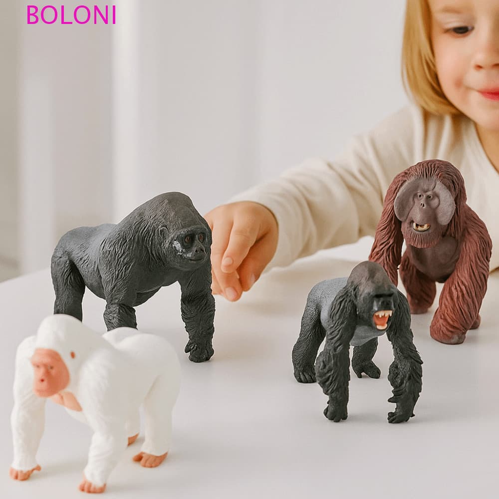 BOLONI Simulado Modelo Animal Sólido , Brinquedo Gorila De Simulação De PVC Handmad , Estátua