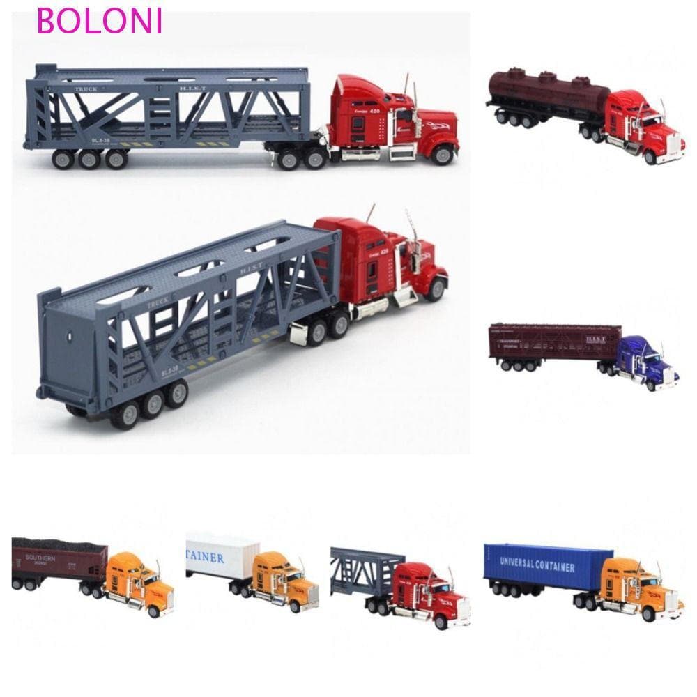 BOLONI 1 : 65 Modelo De Carro De Engenharia , Caminhão Contêiner De Petroleiro , Brinquedo De Carros De Veículos De Tran