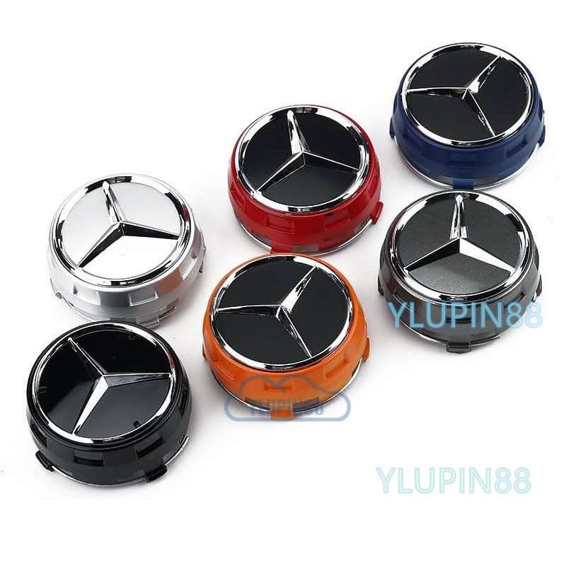 4pcs Tampa Do Cubo Centro Da Roda Carro 75mm Acessórios De Tratamento Caixa Automática Para Mercedes Benz AMG Classe