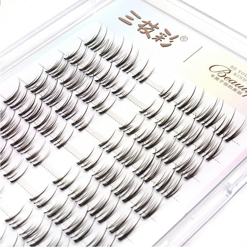 Extensões de Cílios DIY Efeito 3D Natural, Cílios Individuais 9/11/12mm, 80 Clusters de Cílios de Volume, Conjunto Misto