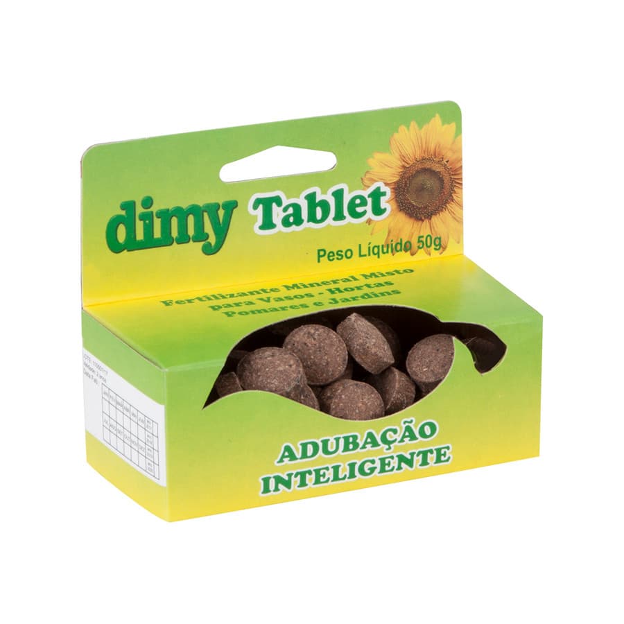 Adubacao Inteligente Fertilizante em Tablet Mineral Misto Hortas 50G ou 250G