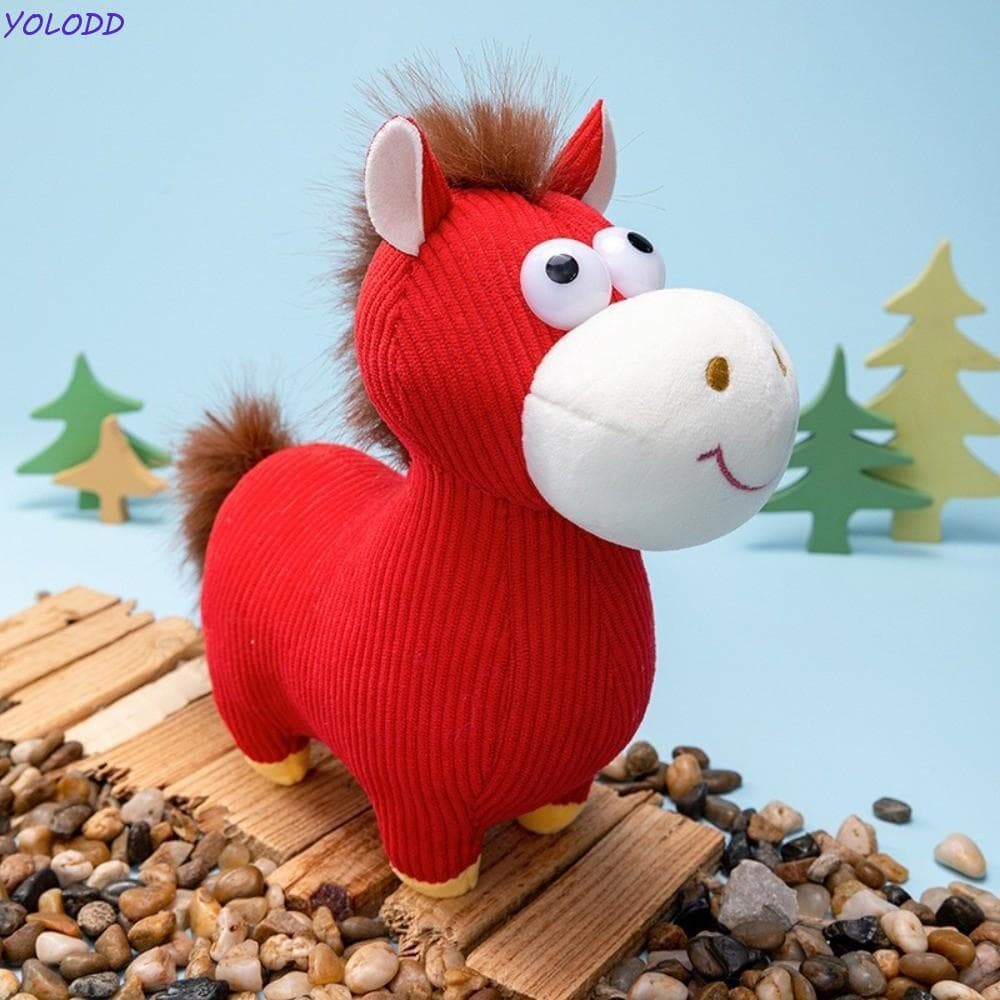 YOLODD Boneca De Cavalo De Desenho Animado , Bonecas De Mascote Macias , Estatueta De Pônei Do Zodíaco , Ornamento De En
