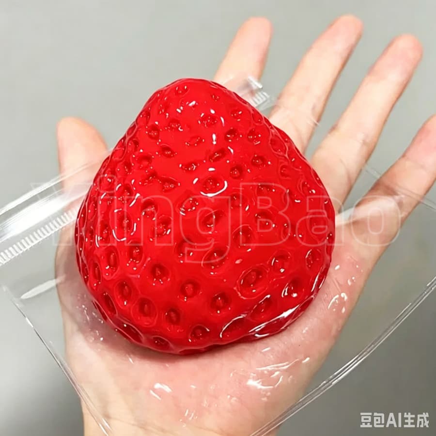 Brinquedo Squishy Fidget Morango Taba-De Alívio De Estresse De Recuperação Lenta Para Crianças , Adultos , Lembrancinhas