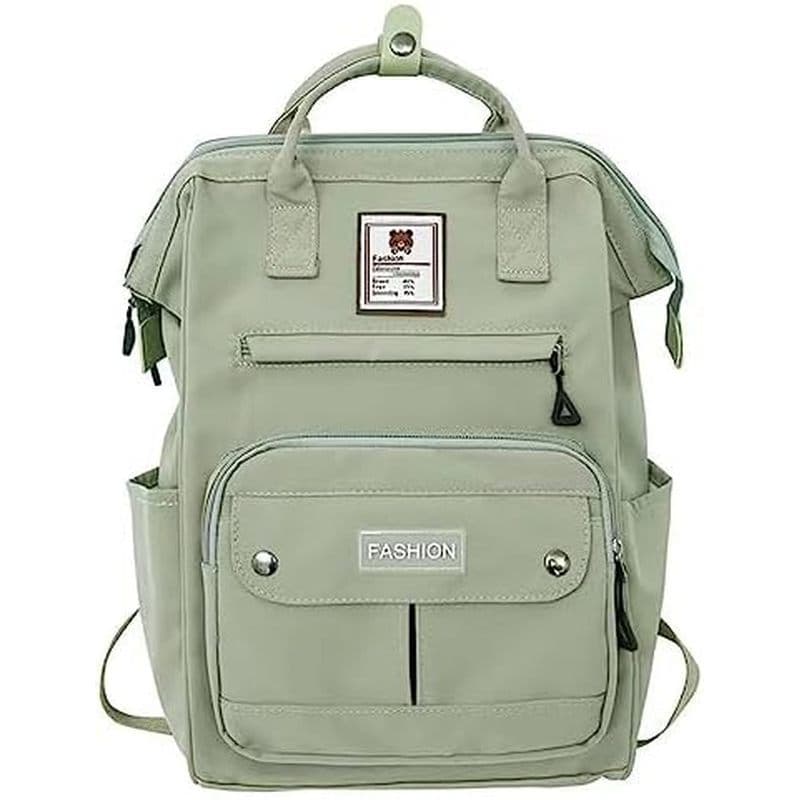 Mochila Estética Fofa Grande Bolsa Escolar Leve Academia De Viagem Laptop Universitária Para Mulheres (Preta , Tamanho Ú
