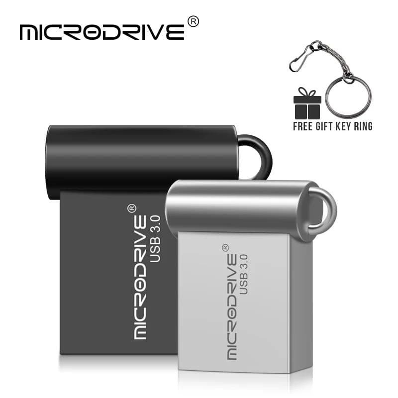 Pendrive super mini USB 3.0 de metal 16GB 32GB, Pen Drive USB 64GB, Pen Drive, Memória Flash, Presente