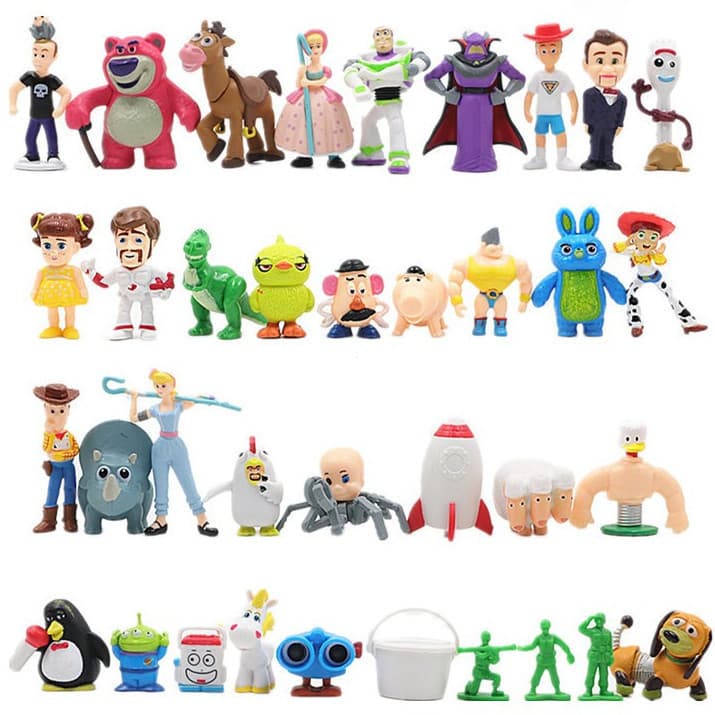 Anime Toy Story Woody Buzz Lightyear BO PEEP Lotso Figuras Miniaturas Bonecas Jessie Rex Kit De Brinquedos Infantis