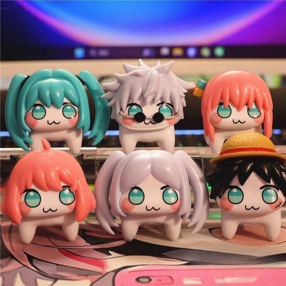 Doro Hatsune Miku Figuras De Ação Versão Q PVC Anime Modelo Kawaii Dos Desenhos Animados Bonito Decoração Desktop Brinqu