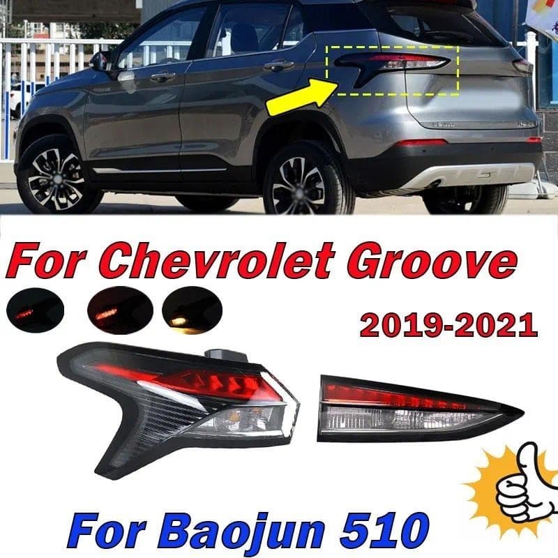 Para Wuling Baojun 510 2019-2021 Chevrolet Groove Luz Traseira Invertendo Lâmpada Fora Dentro Traseiro Montagem Da Peças