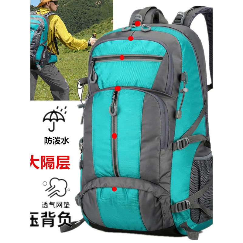 60L Multi-camada Plug-In caminhadas ao ar livre mochila leve viagem grande capacidade bagagem mochila acampamento caminh