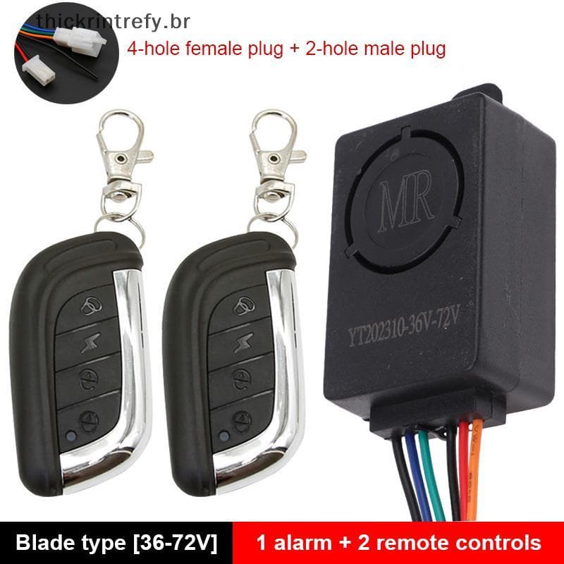 thi Scooter Elétrico Inteligente Bicicleta Segurança Anti Perdido Detector De Controle Remoto Alarme 36V-72V 125dB E-Bik