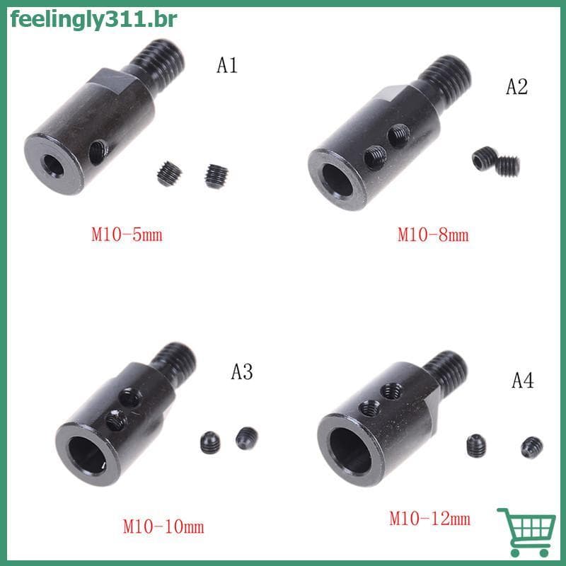 FEELI 5mm/8mm/10mm/12mm Haste M10 Mandril Conector Adaptador Ferramenta De Corte