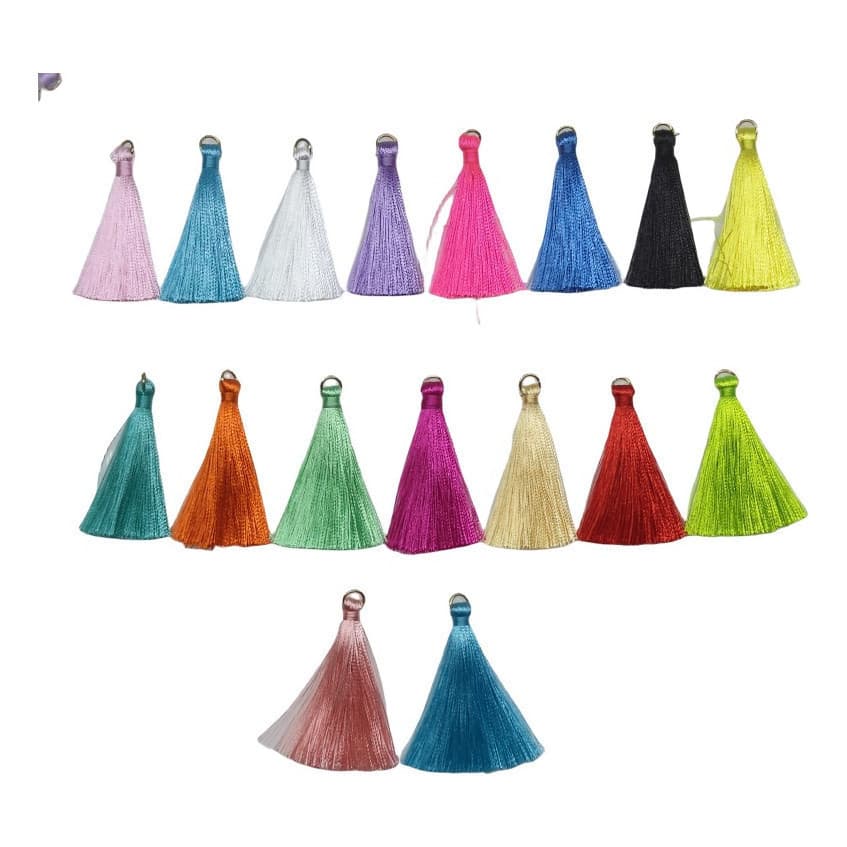 50pcs Pingente De Seda Tassel Para Acessórios/brinco/colar