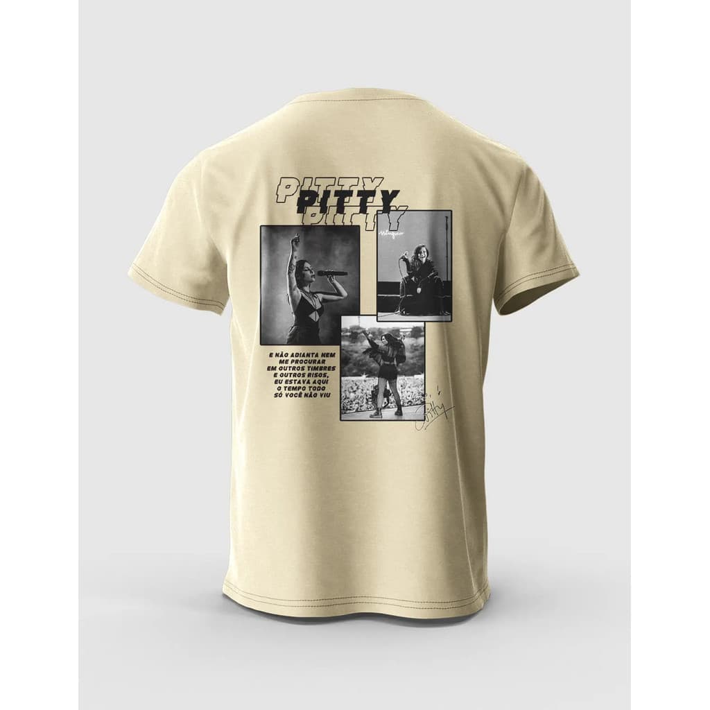 Camiseta Blusa Pitty Algodão Confortável Show Cantora