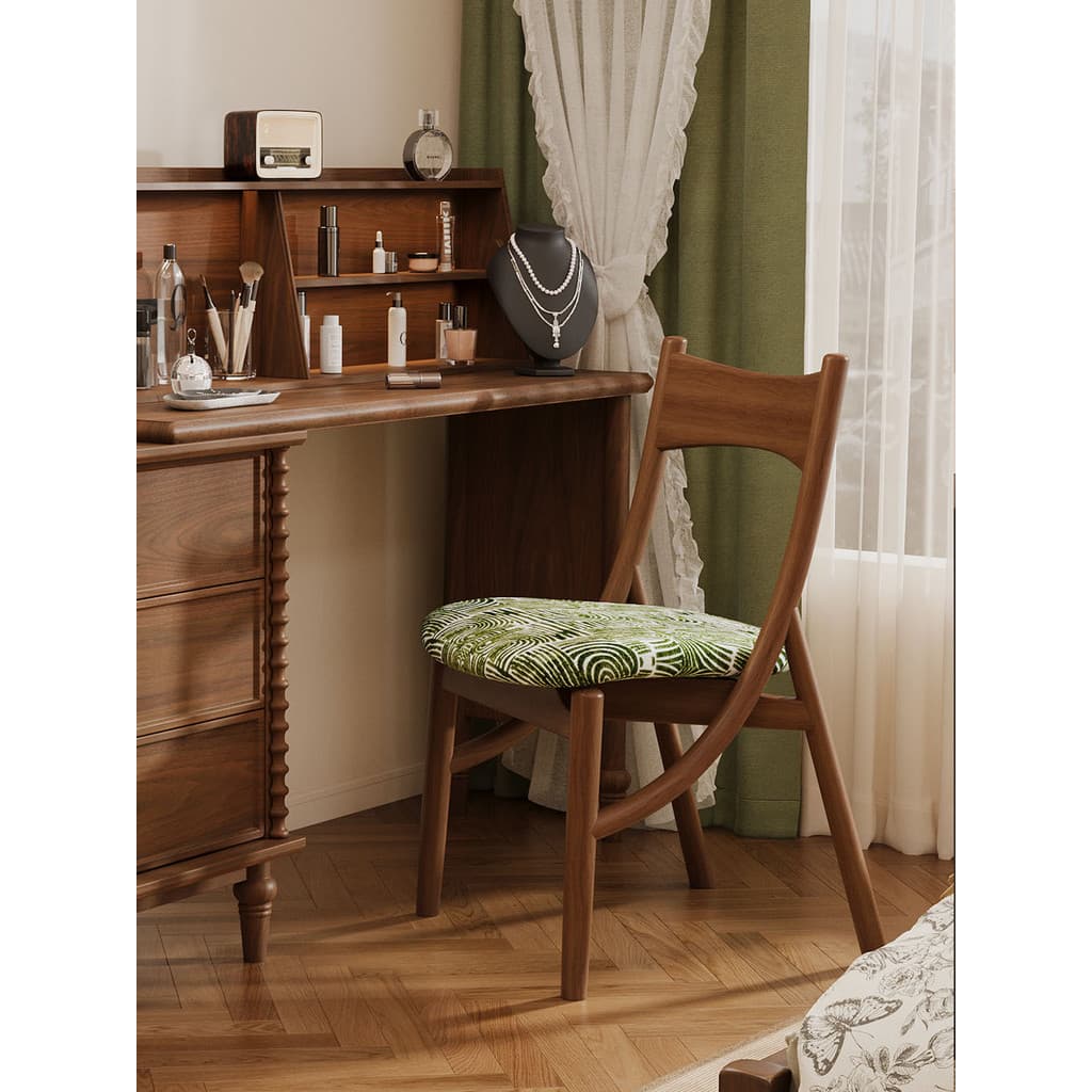 Banqueta de maquiagem para quarto de meninas, banco de vestir de alta qualidade, assento dedicado, penteadeira Medieval,