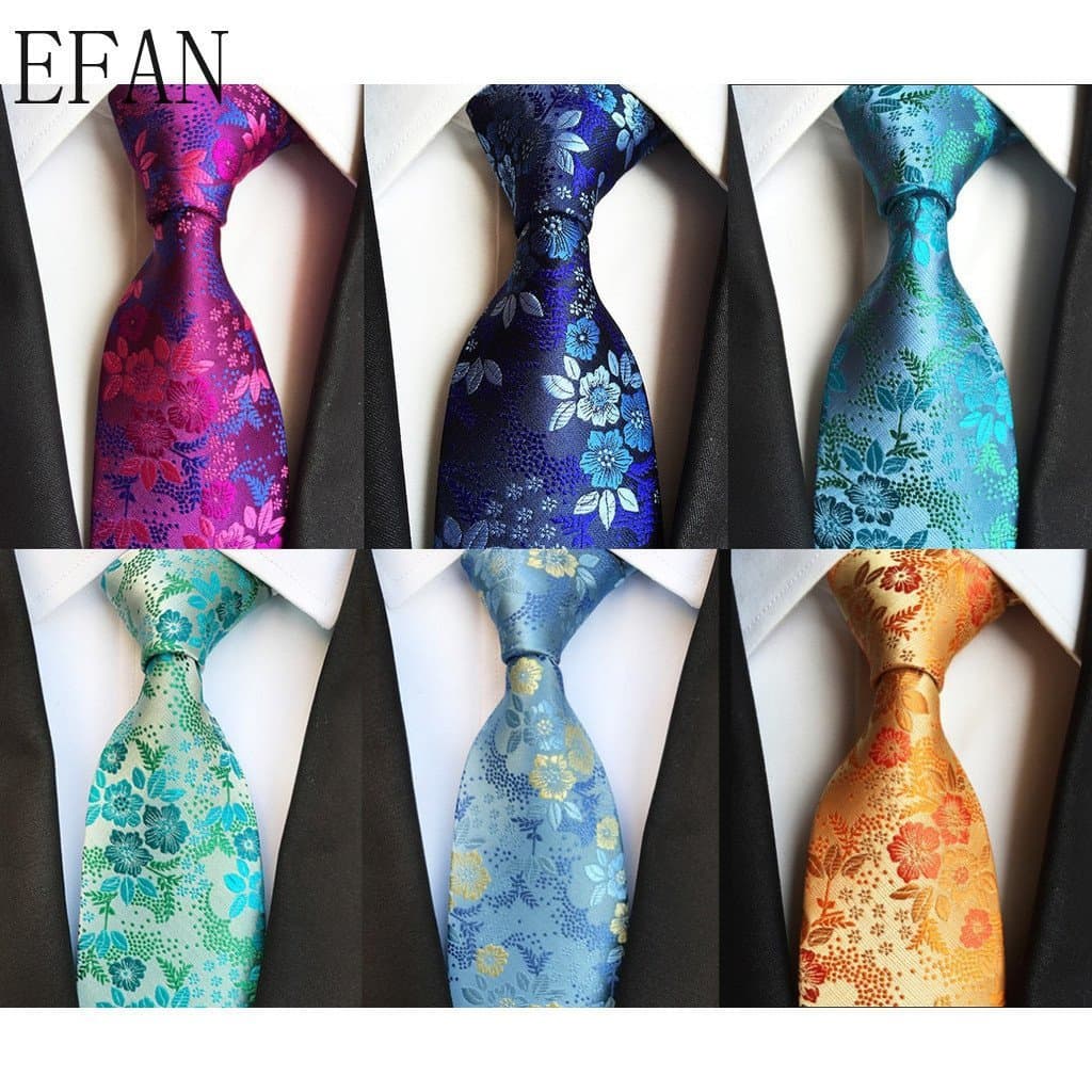 Gravatas Masculinas Casuais Flor Premium Moda Inteligente 8CM Cor Sólida Florais Formal Homem De Negócios Presente
