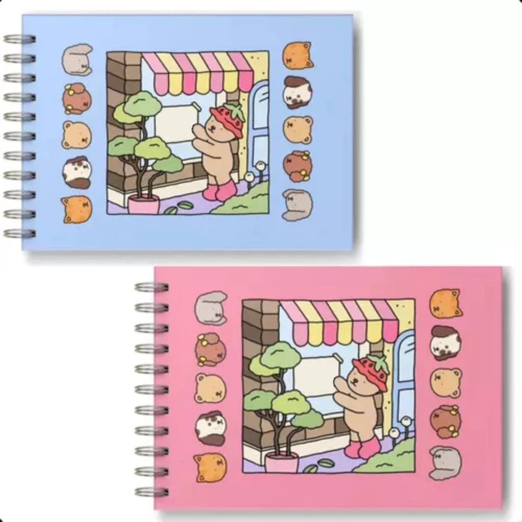 Livro de colorido Goods Ursinho - 50 imagens, capa dura holográfica, formato A5