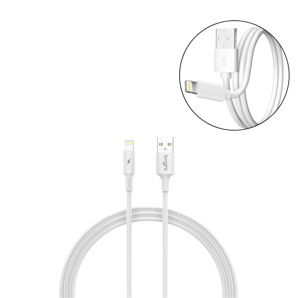 Cabo De Carregador Bright Lightning USB Turbo 100cm