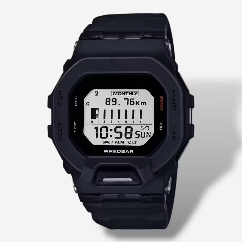 Relógio Masculino Funcional Preto Resistente a Água Pulseira de Silicone Esportivo Militar