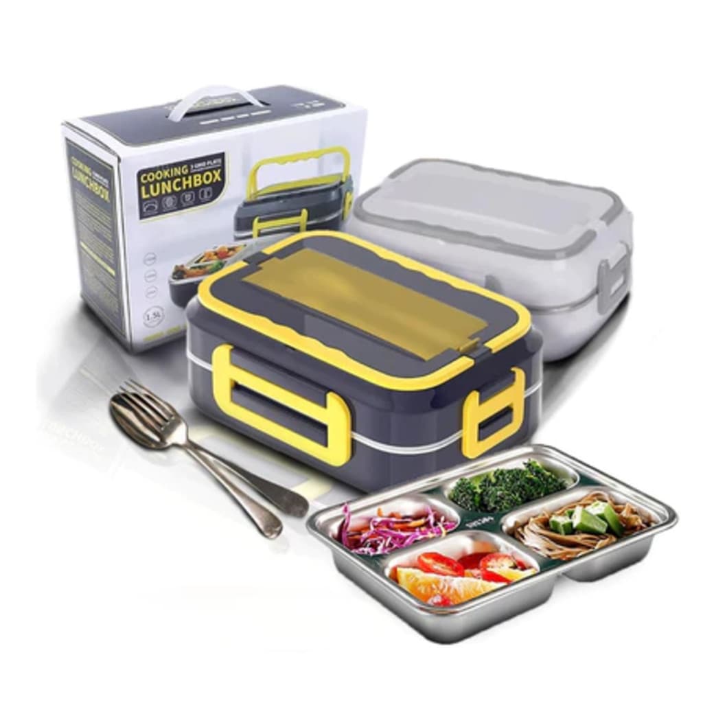 Marmita Elétrica Veicular Tomada Bivolt 110V/220V E 12V - Marmita Térmica Para Comida-BYB