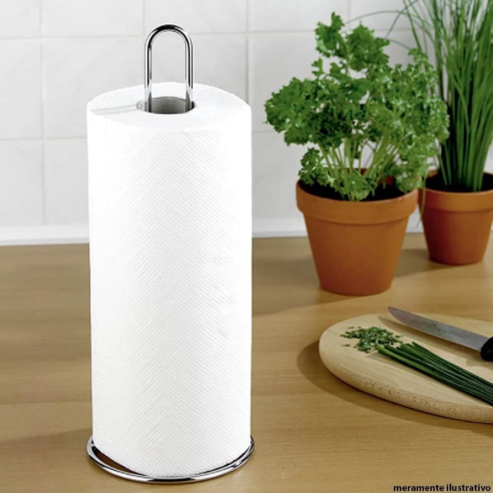 Suporte Porta Papel Toalha Slim de Mesa em Aço Inox Aramado Design Moderno e Funcional