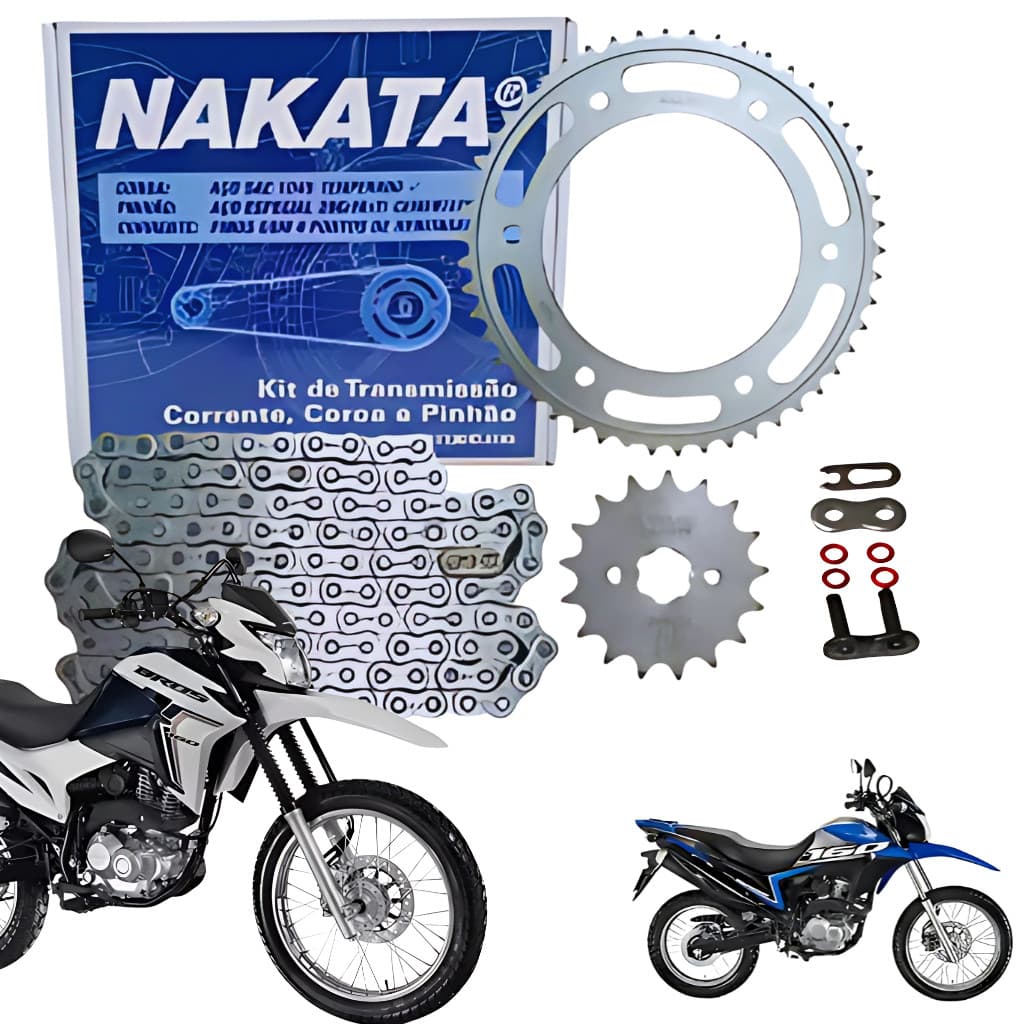 Kit Transmissão Nxr Bros 160 Xre 190 2015 2016 2017 2018 A 2025 Com Retentor Original