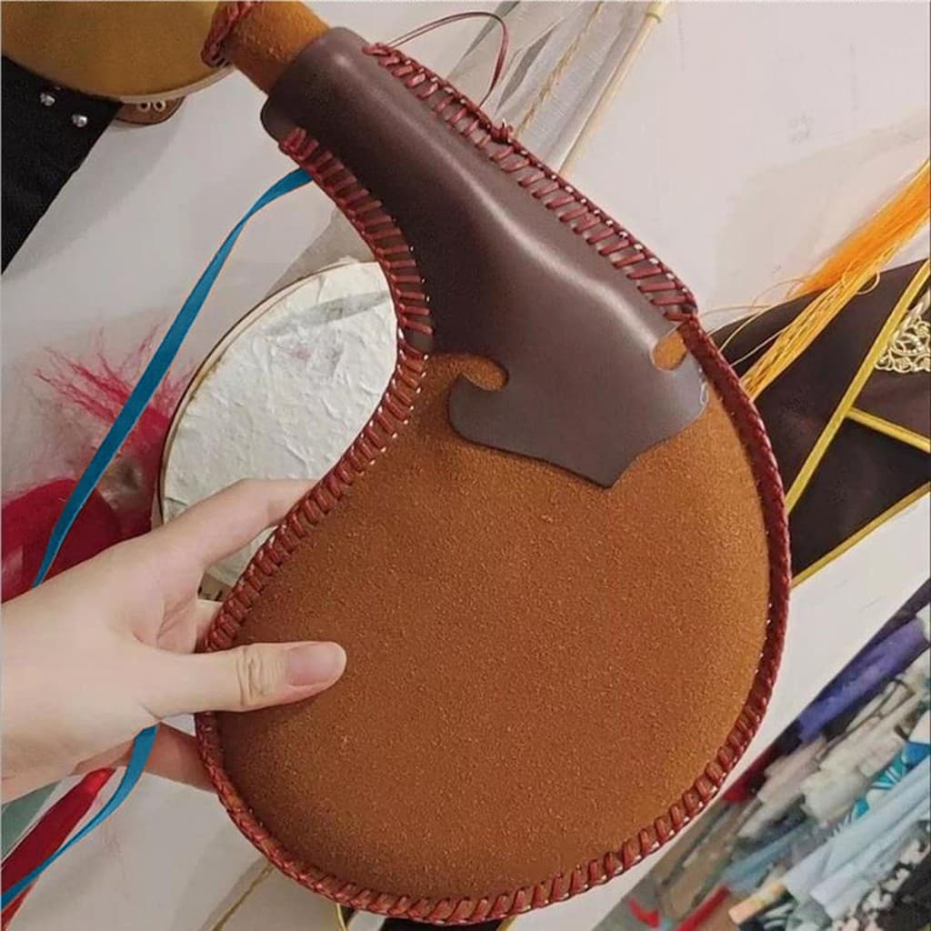 Saco De Vinho Vintage Antigo Pele De Água Resistente Ao Desgaste Couro Do Plutônio Bota Retro Para Viagens Trabalho Casa