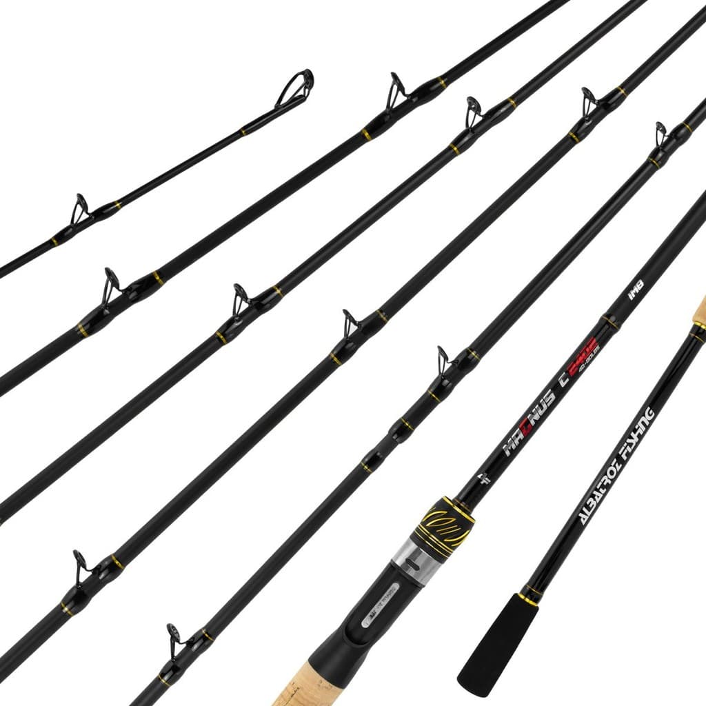 Vara Para Carretilha Carbono IM8 60lbs 2,40mts Pesqueiros