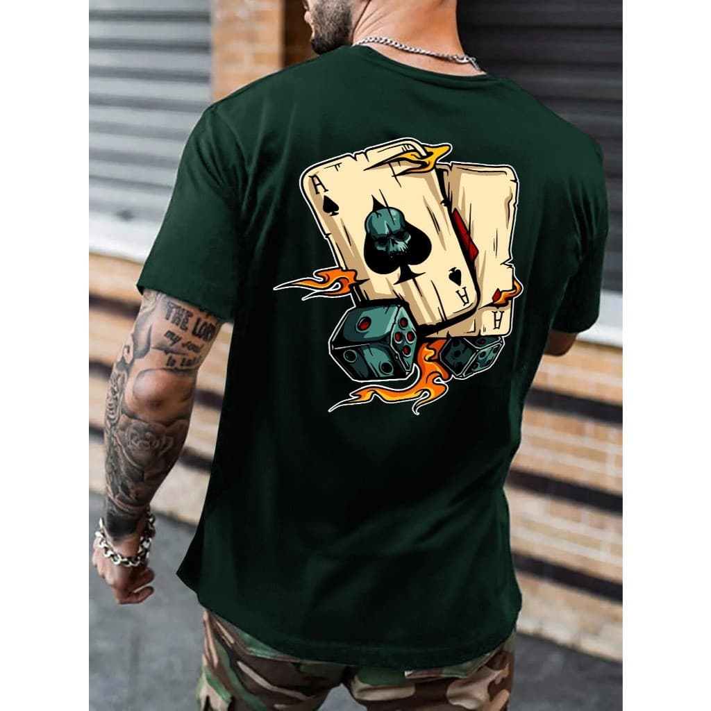 Camiseta Masculina Cartas Diverse Camisa 100% Algodão