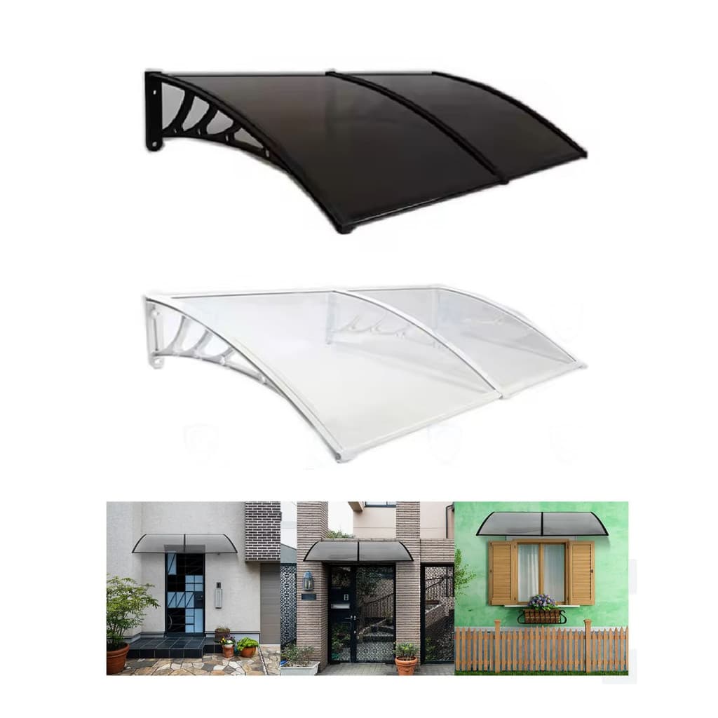 Toldo Modular Policarbonato Completo 2,00x0,60m Porta Janela Encaixe