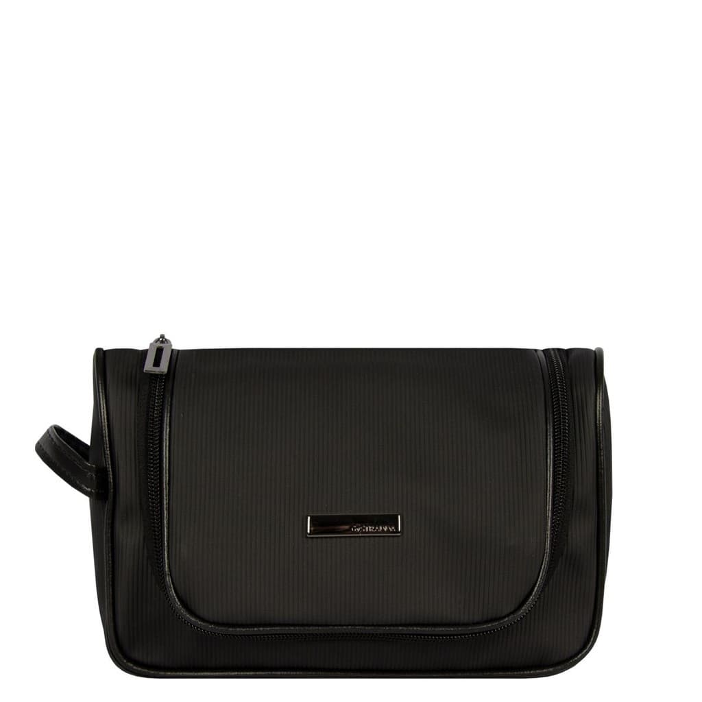 Necessaire de Viagem com Potes Canelada Bicolor Stradda
