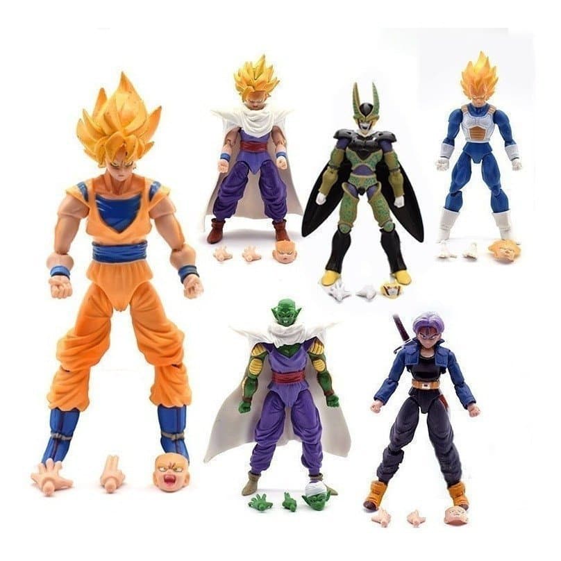 Figuras Articuladas de Dragon Ball Z 15 cm Goku/Vegeta/Gohan/Kuririn/Piccolo/Android 17/Majin Buu CDZR