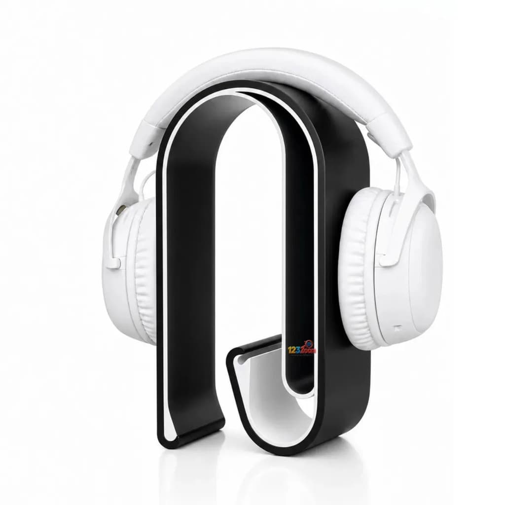 Suporte Fone De Ouvido Headset Gamer Apoio De Mesa Universal Preto