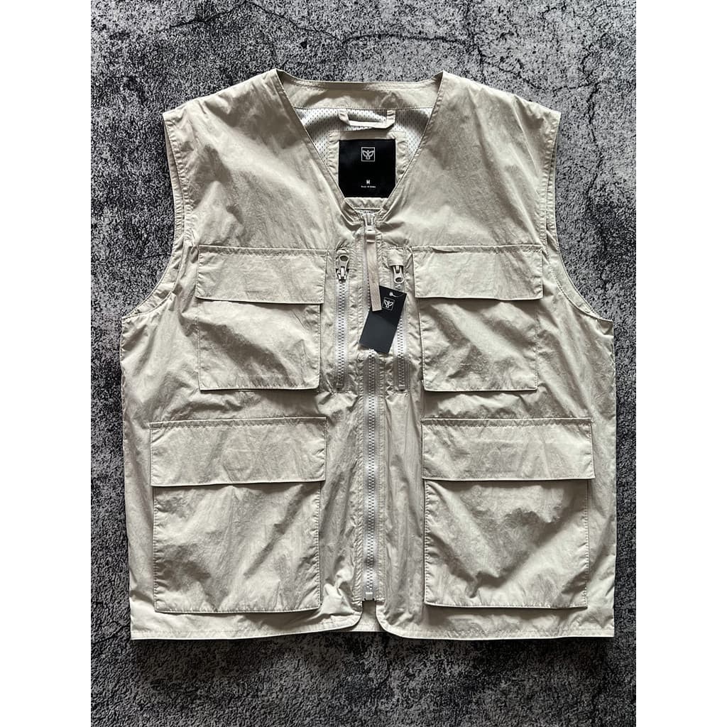 Primavera verão masculino lazer ao ar livre Multi-bolso ferramentas colete estilo ao ar livre malha respirável colete ma