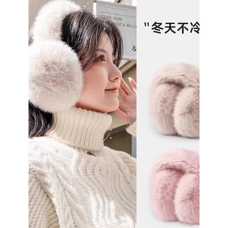 Quente earmuffs earmuffs inverno dobrável pelúcia anticongelante orelhas à prova de frio bonito earmuffs orelha