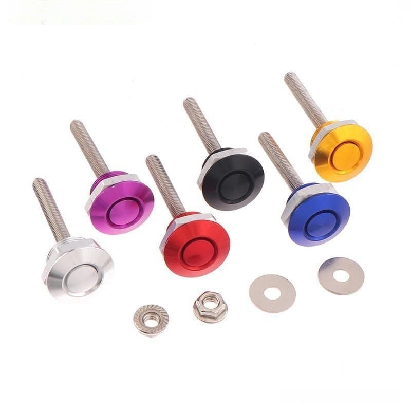 Kit Universal de Trava de Capô com Botão de Pressão de 25mm para Carro, Componente Externo de Liberação Rápida para Trav