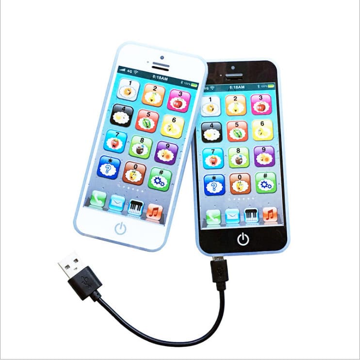 Led Touch Screen Phone Baby Kids Simulador Música Kid Educacional De Aprendizagem Infantil Brinquedo USB