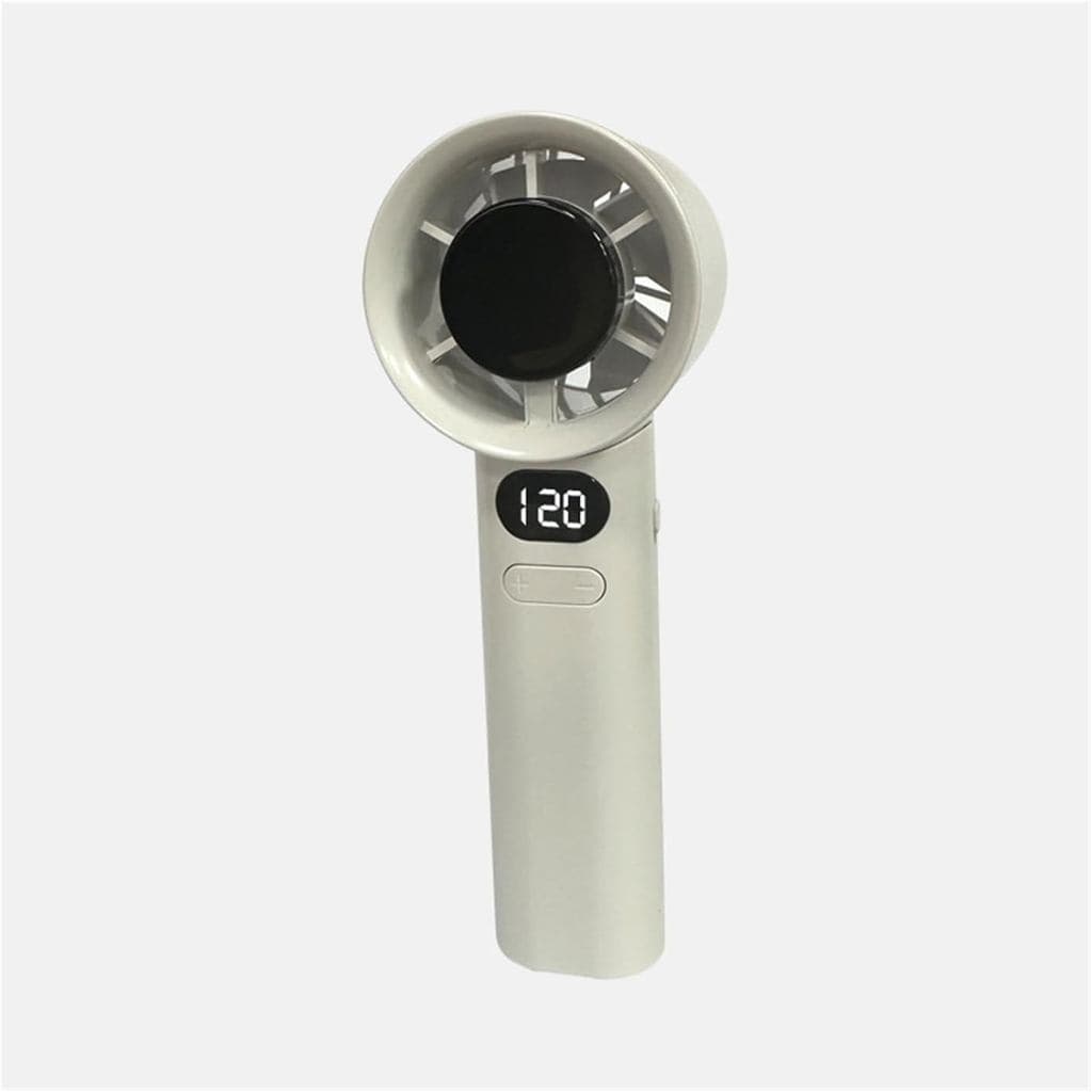 Ventilador portátil de refrigeração, novo modelo portátil recarregável por USB (Branco)